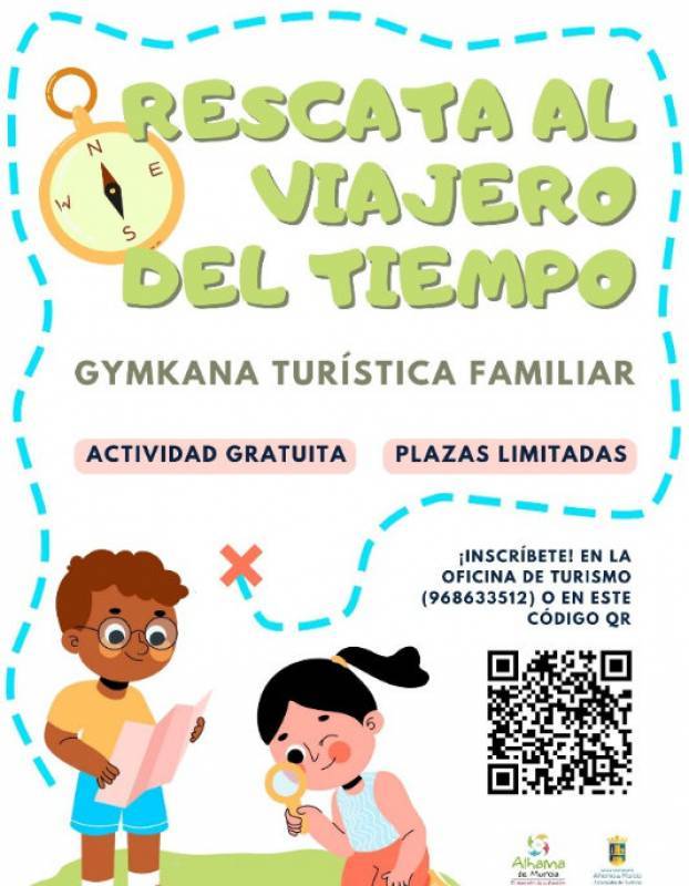 August 7 Rescue the Time Traveller of Alhama de Murcia in the free interactive gymkhana activity – in Spanish