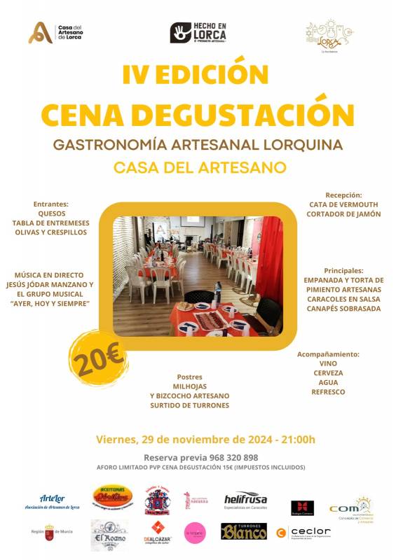 November 29 Top quality local gastronomy event in Lorca