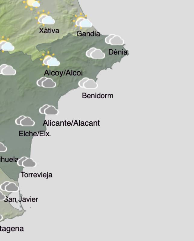 The sun will continue to shine in Alicante this weekend: Weather forecast December 12-15