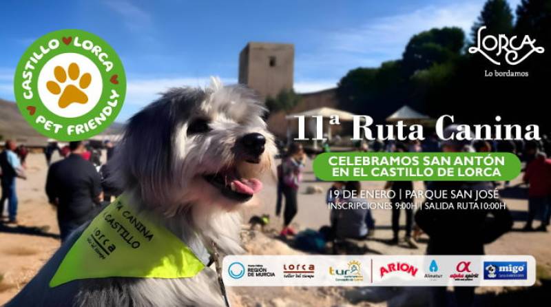 Sunday January 19 Charity dog walk to Lorca Castle