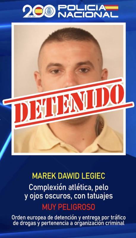 Polish criminal on Most Wanted list has been captured in Murcia