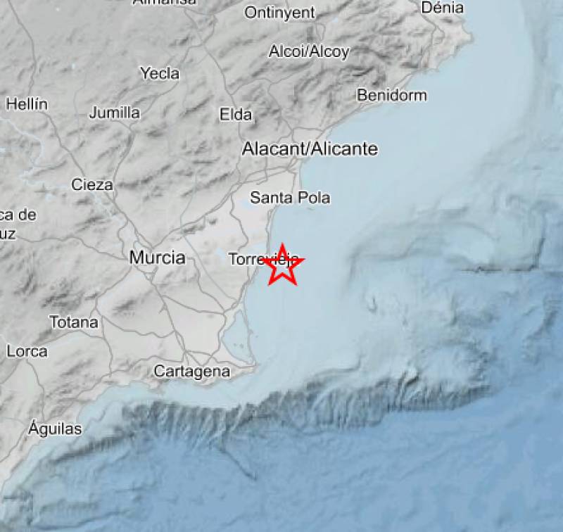 Swarm of earthquakes makes the Costa Blanca and Murcia tremble
