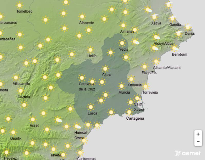 Showery and unsettled this week: Murcia weather forecast October 6-9