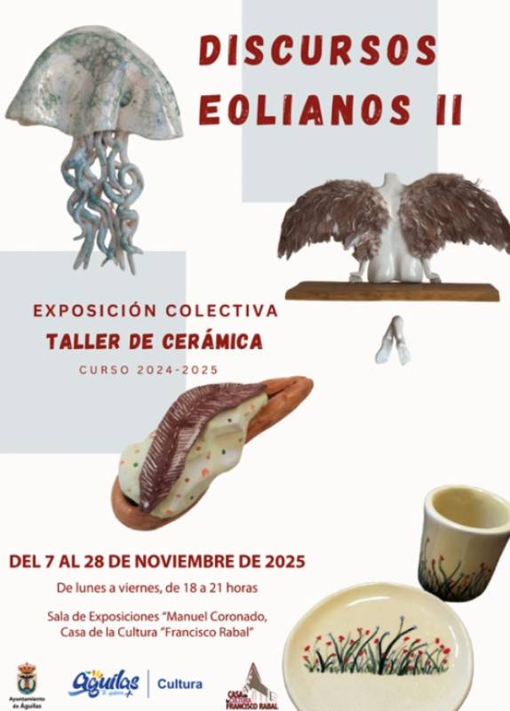 November 7 to 28 Ceramics exhibition in Águilas