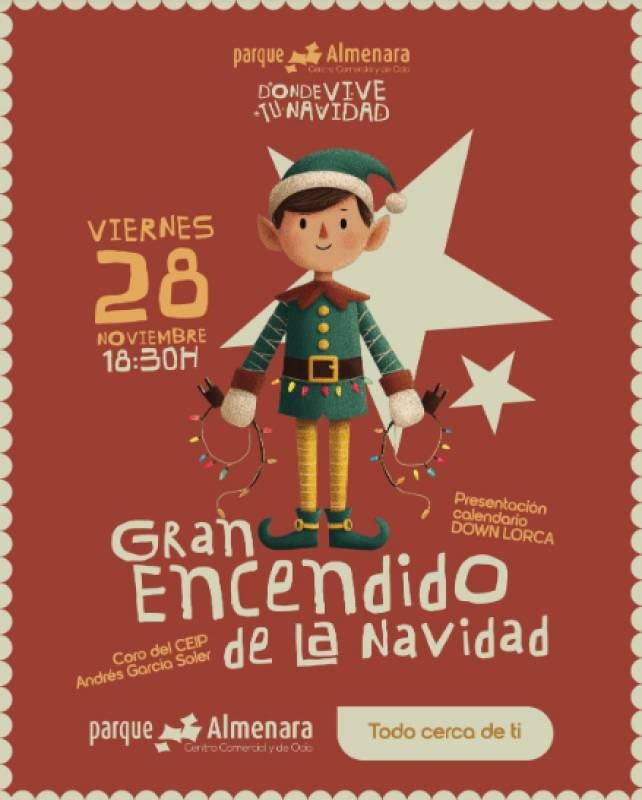 November 28 Christmas lights switch-on at Parque Almenara