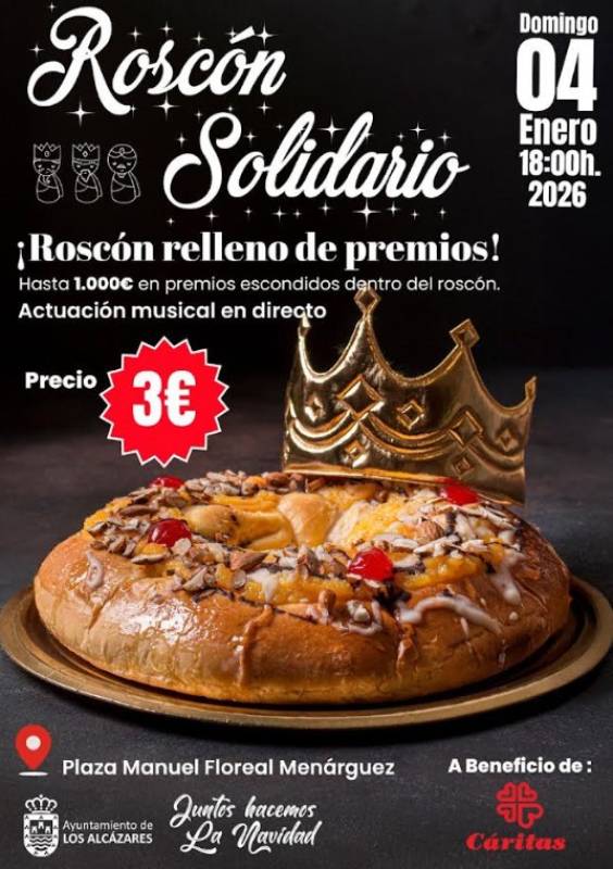 January 4 Enjoy your Roscón de Reyes cake in the centre of Los Alcázares!