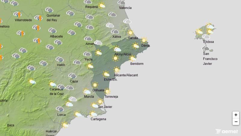 Rain and cooler weather on the way again: Alicante weather forecast January 15-18