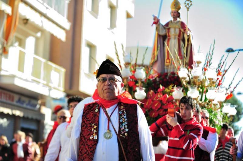 January 25 and February 3 the Fiestas  of San Blas in Santiago de la Ribera