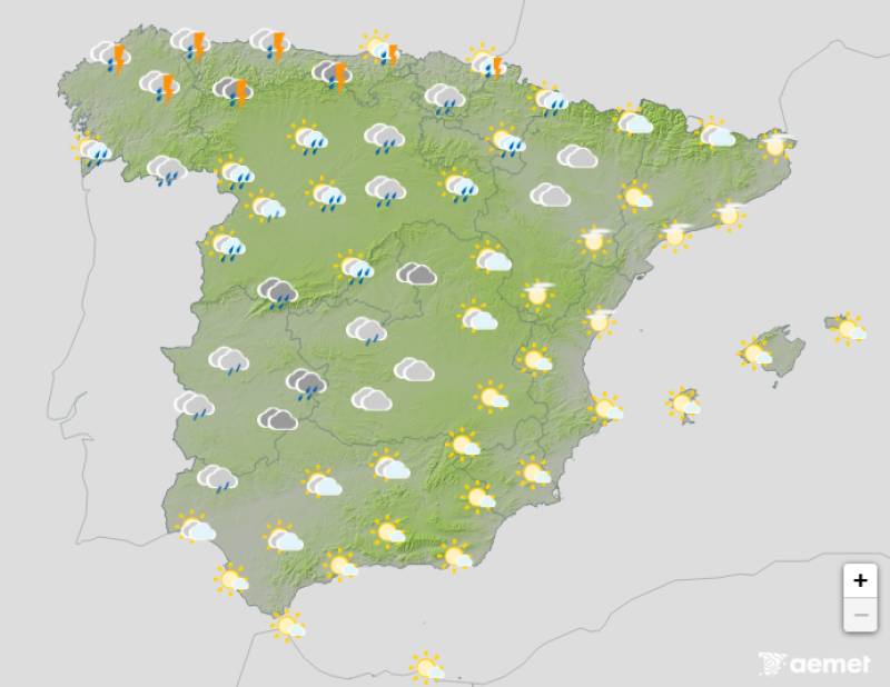 Temperatures warm up before midweek front arrives: Spain weather forecast Feb 16-19