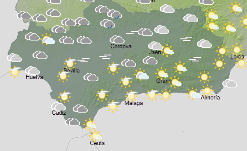 Andalucía weekly weather forecast March 9-12: Chilly start, then brighter and milder