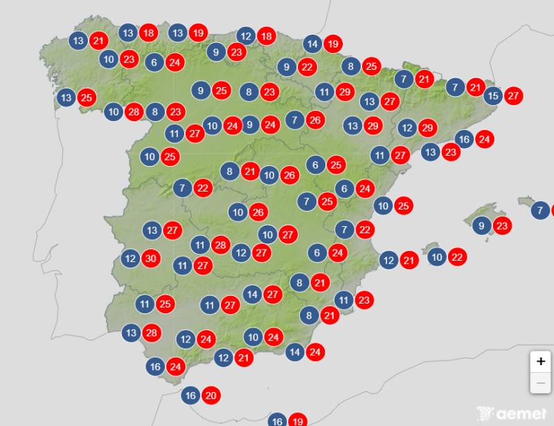 Spain weather forecast April 23-26: Sunshine continues with highs of 30 degrees