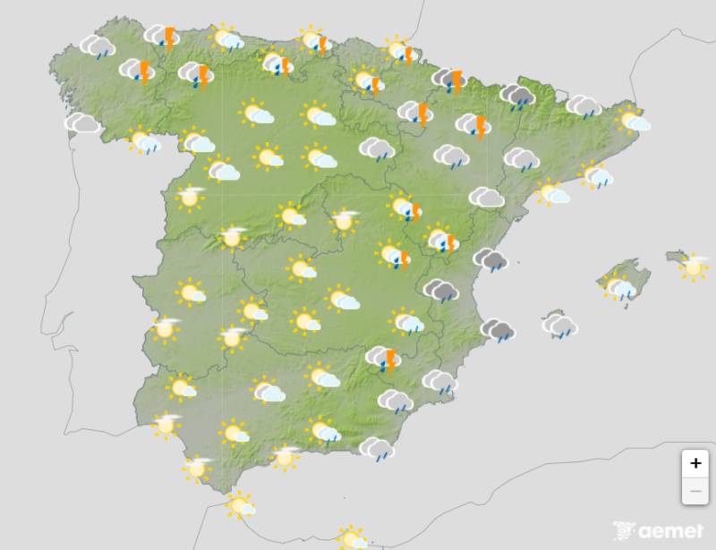 Stormy and unsettled bank holiday weekend: Spain weather forecast April 30-May 3