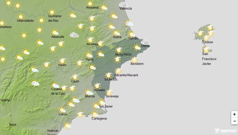 Intense heat and Saharan dust return with thunderstorms possible inland: Alicante weather forecast July 20-23