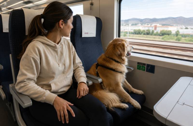 Large dogs can now travel on more trains across Spain from July 21