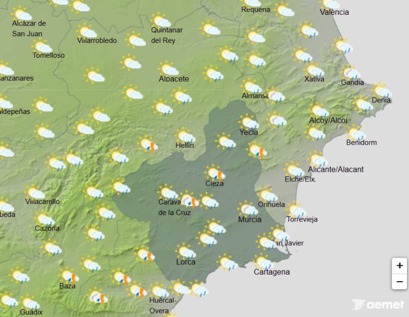 Murcia weather forecast August 17-20: Heat builds before rain and storms return