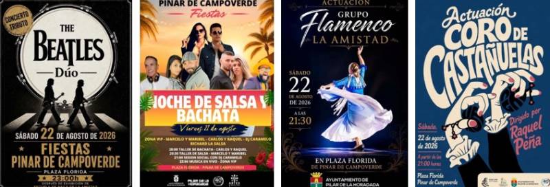 August 21 to 23 Summer fiestas in Pinar de Campoverde
