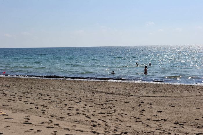 Playa del Pudrimel, a Mediterranean beach in the San Javier section of La Manga del Mar Menor